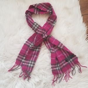 Burberry Accessories - Authentic BURBERRY 100% Cashmere Pink Plaid Scarf Burberry Accessories - Authentic BURBERRY 100% Cashmere Pink Plaid Scarf